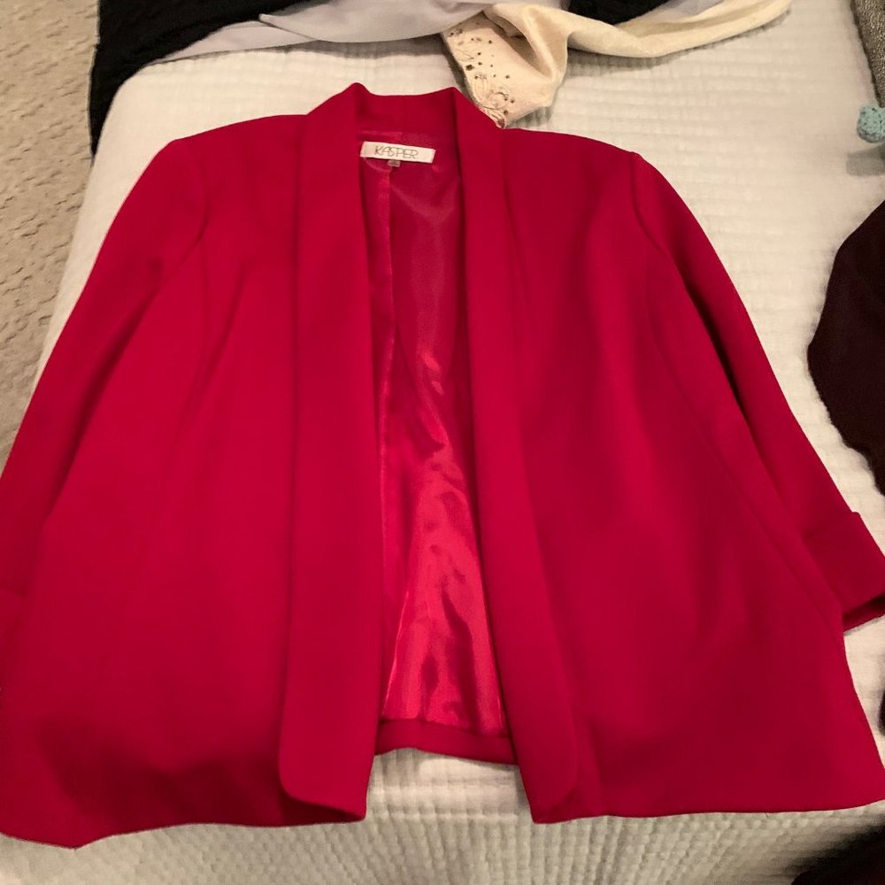 Red Womens Jacket For Business Size 14